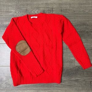 Women’s red knit sweater